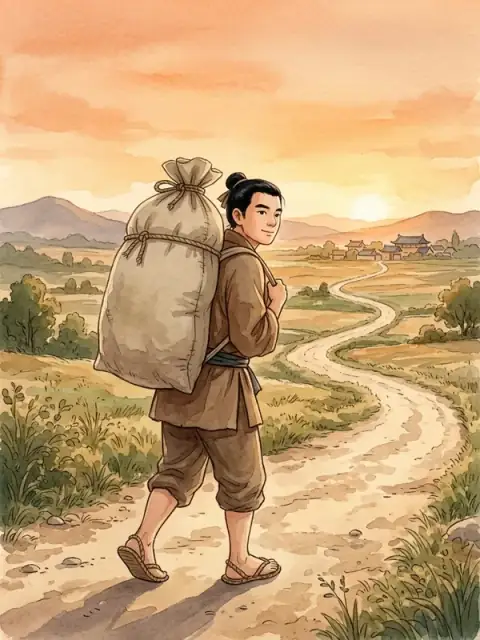 Zilu Carries Rice a Hundred Li