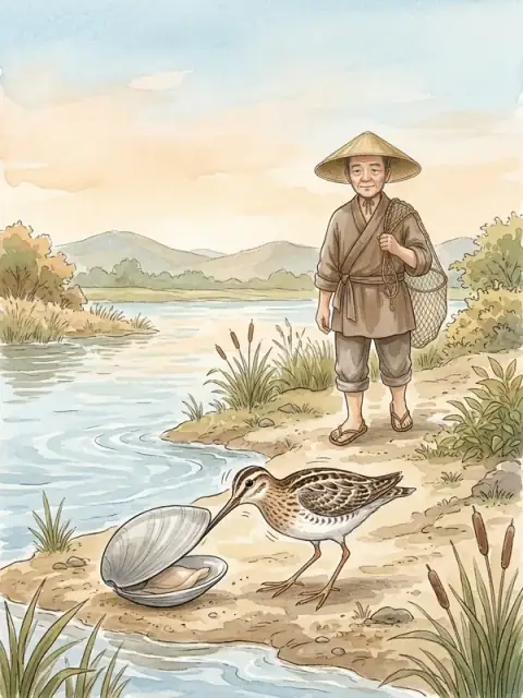 The Clam, the Snipe and the Fisherman