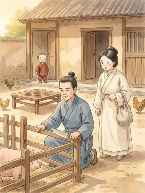 Zengzi Keeps His Promise to His Son