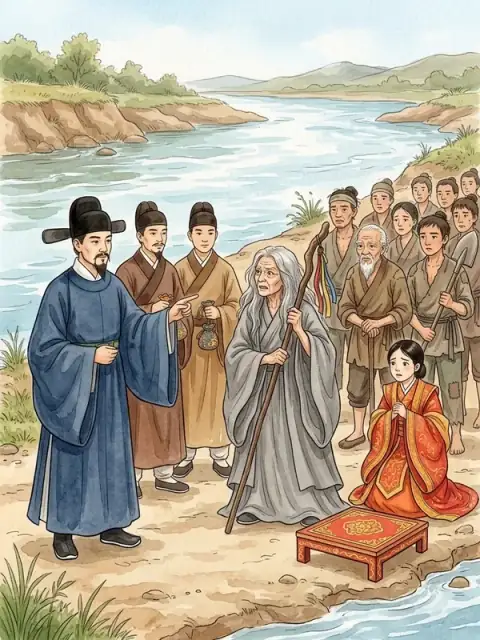 Ximen Bao Stops the River God's Wedding