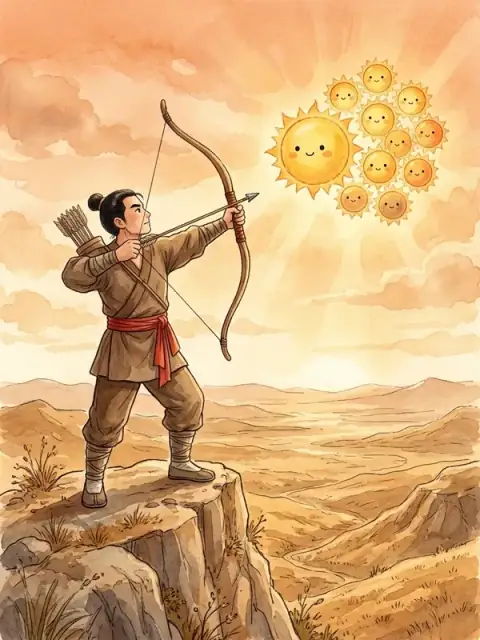 Hou Yi and the Ten Suns