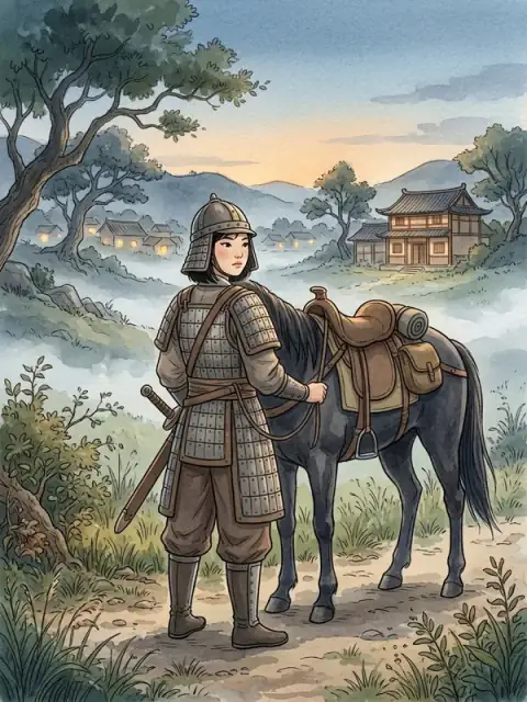 Mulan Takes Her Father's Place