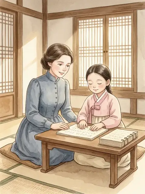 Rosetta Hall and the Korean Braille
