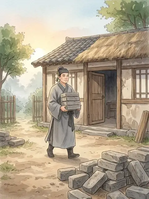 Tao Kan Carries a Hundred Bricks