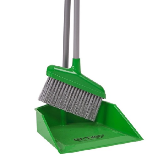 ЩЕТКА И СОВОК С РУЧКОЙ ЗЕЛЕНЫЕ FS Y