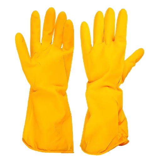 ПЕРЧАТКИ РЕЗИНОВЫЕ ЖЕЛТЫЕ - S ТОЛСТАЯ