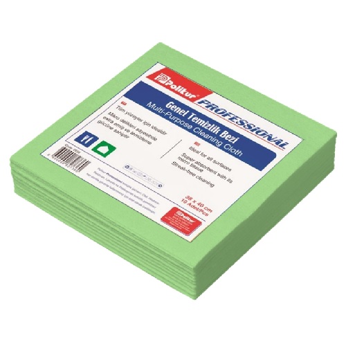 ТРЯПКА ДЛЯ МЫТЬЯ FIBER ЗЕЛЕНАЯ 10 ШТ