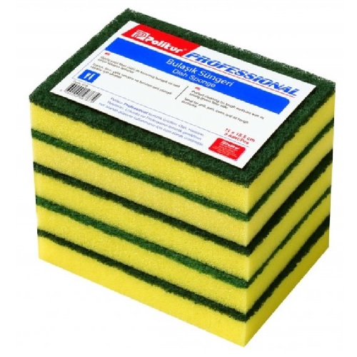 ГУБКА ДЛЯ МЫТЬЯ ПОСУДЫ КЛАССИЧЕСКАЯ (5 ШТ)