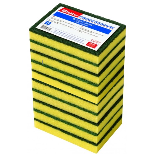 ГУБКА ДЛЯ МЫТЬЯ ПОСУДЫ КЛАССИЧЕСКАЯ (10 ШТ)