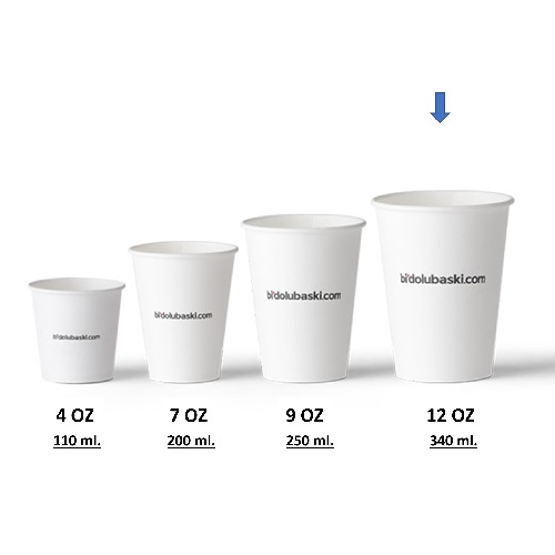 СТАКАНЫ КАРТОННЫЕ 12 OZ 340 МЛ.