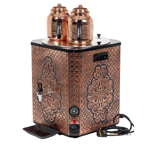 МЕДНЫЙ ЭЛЕКТРИЧЕСКИЙ ЧАЙНИК С 2 ЧАЙНИКАМИ BYNC2