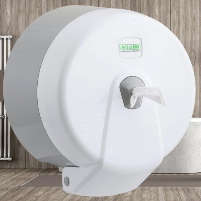 ДИСПЕНСЕР ДЛЯ ТУАЛЕТ.ВЫТЯЖНОЙ БУМАГИ БЕЛЫЙ VIALLI