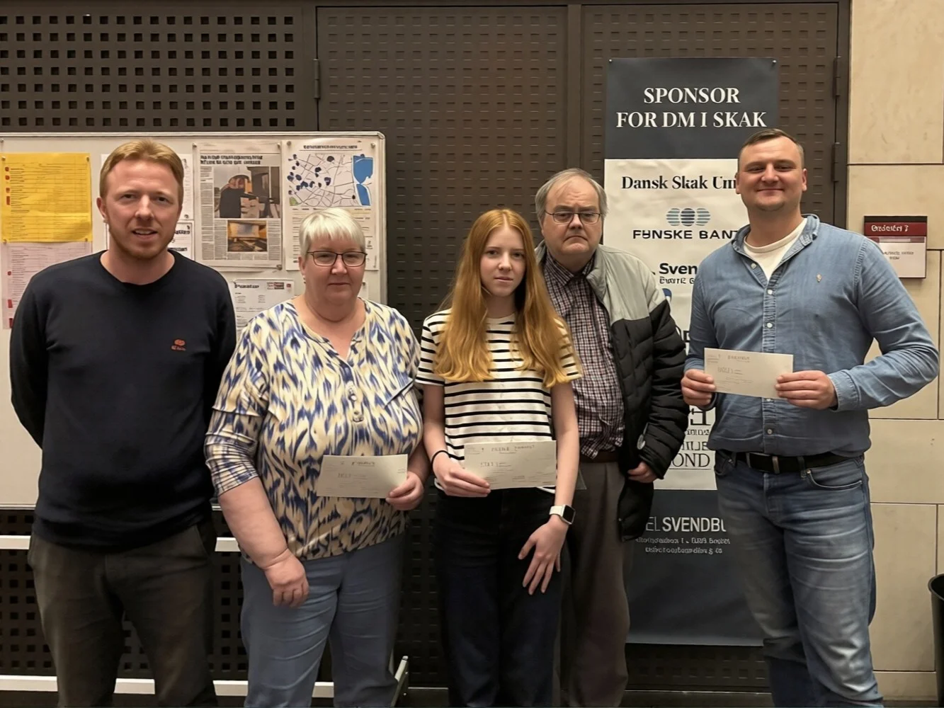 Fra venstre: Jonas Lindorf, Birgit Dithlevsen, Alberte Lindorf, Søren Graugaard Christensen, og Benas Vilkauskas