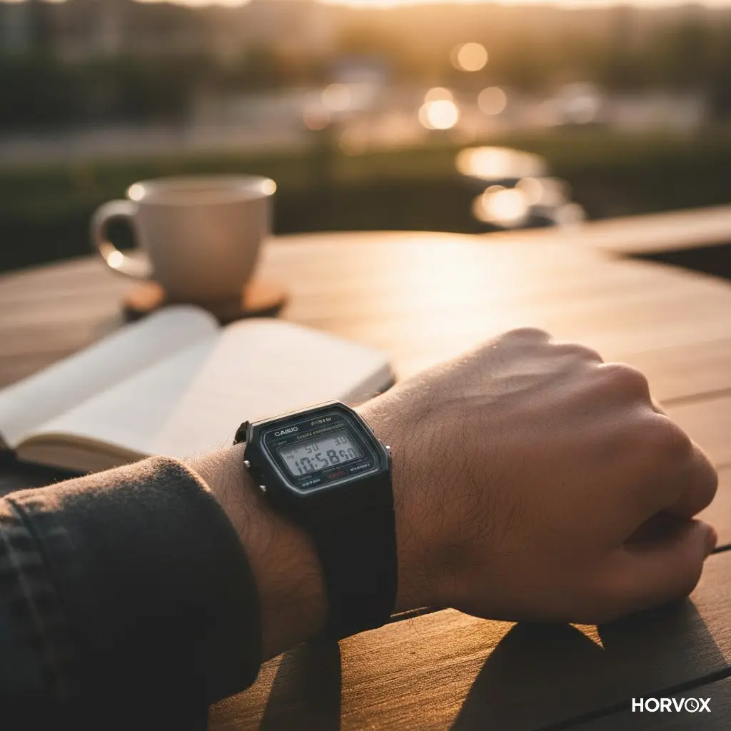 adamın kolunda f91w-1 serisi