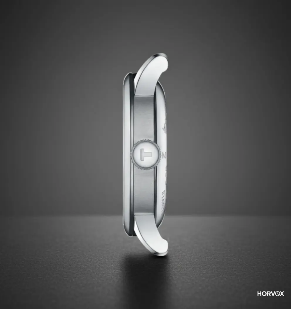 Tissot Le Locle Powermatic 80’in arkadan görünümü