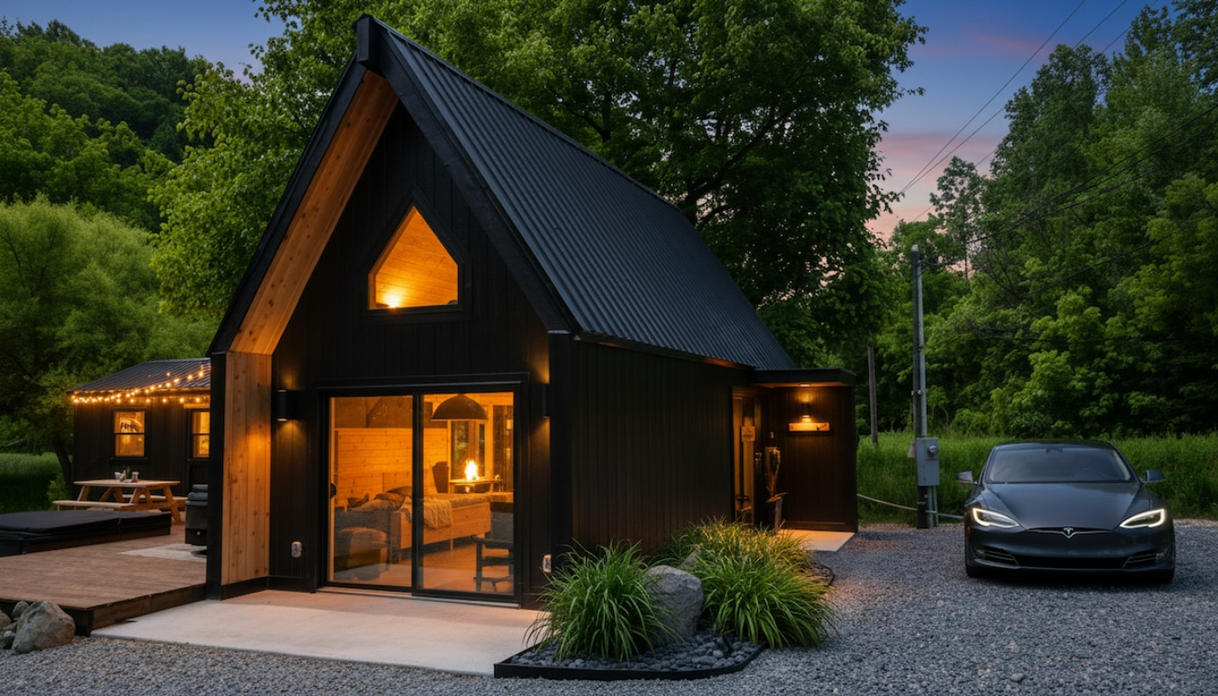 Modern Creekside Cabin w/ Hot Tub — Near Smoky's