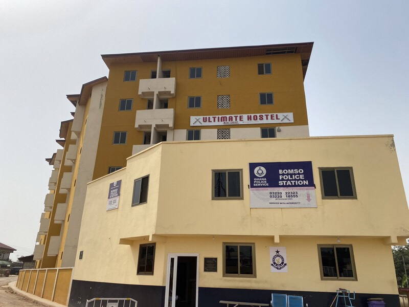 Ultimate Hostel Office Block — front view