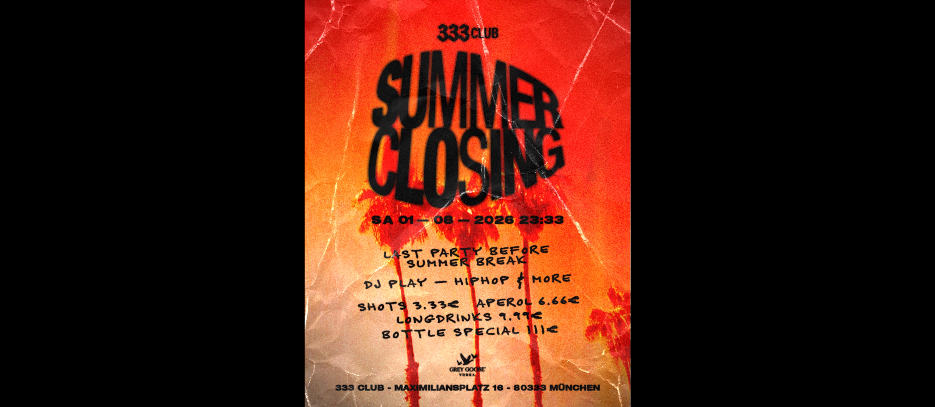 333 SUMMER CLOSING