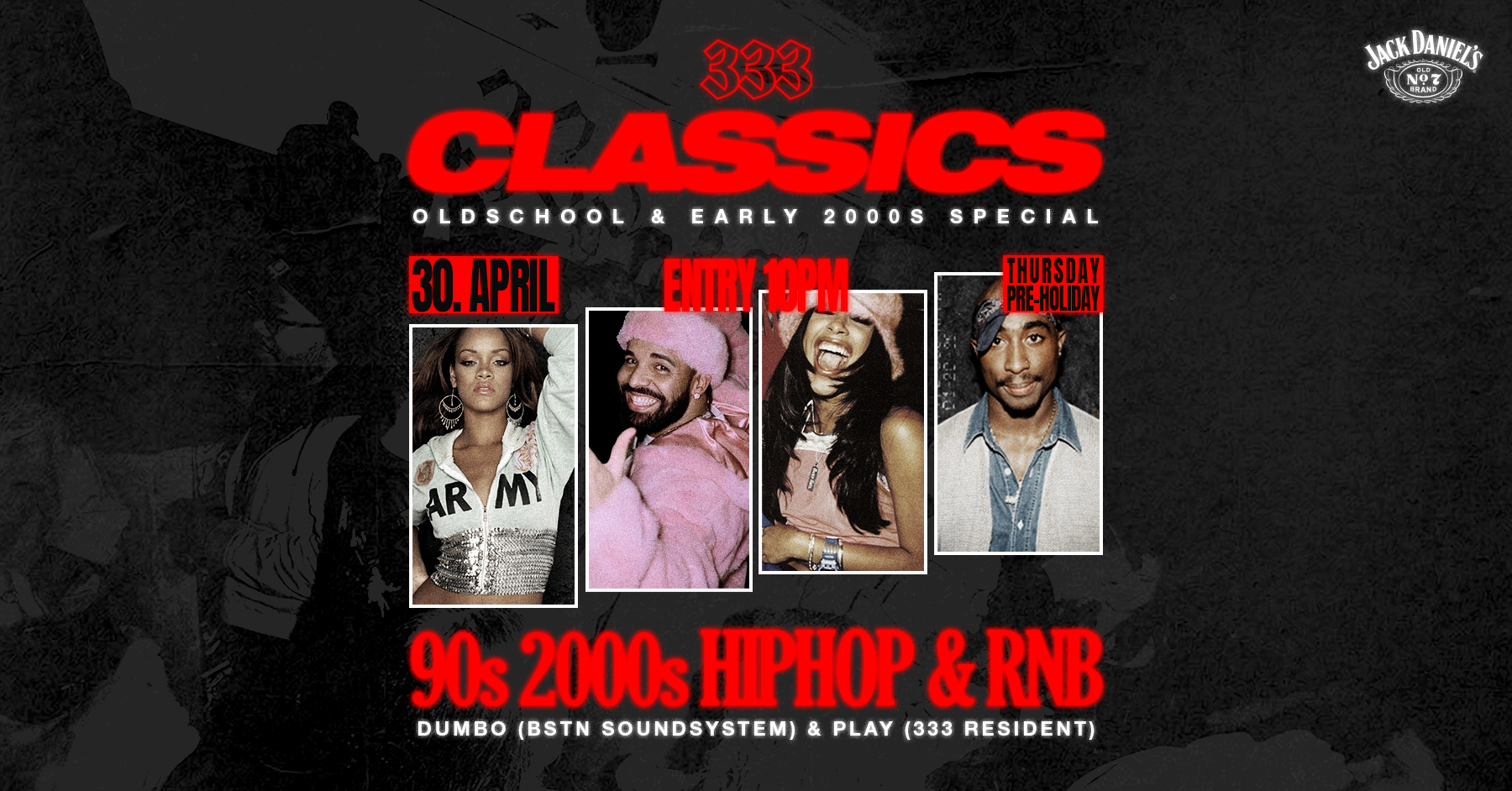 333 CLASSICS — 90s & 2000S HIPHOP — 30.04.26