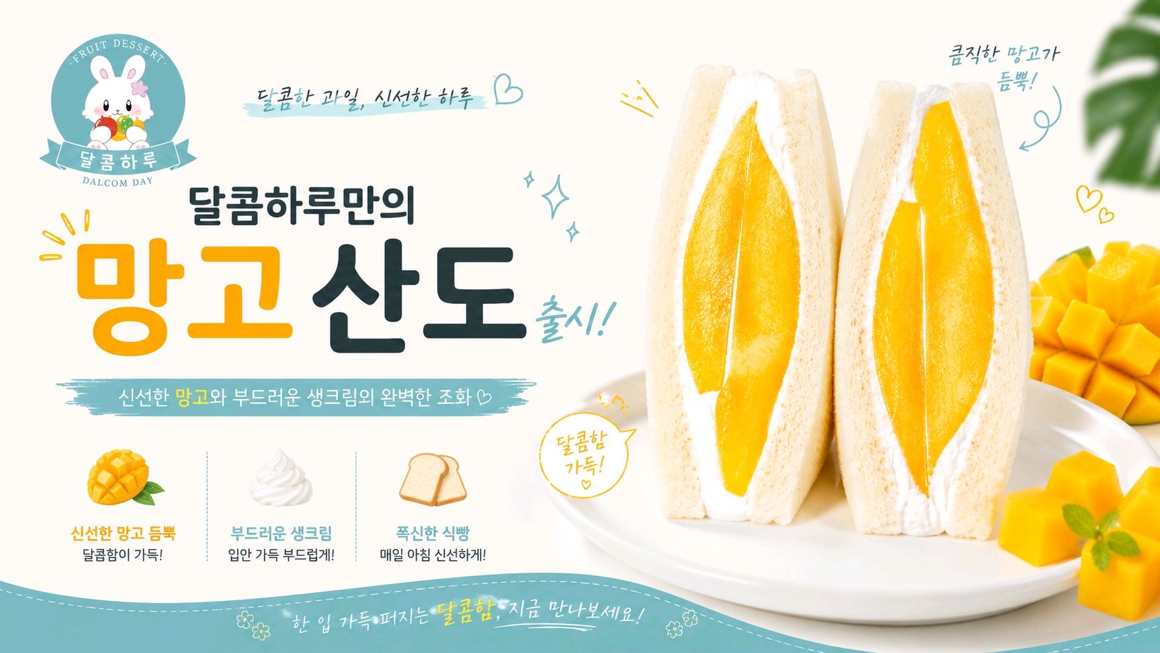 인천 신선한 과일 디저트 가게! 달콤하루 할인 이벤트
