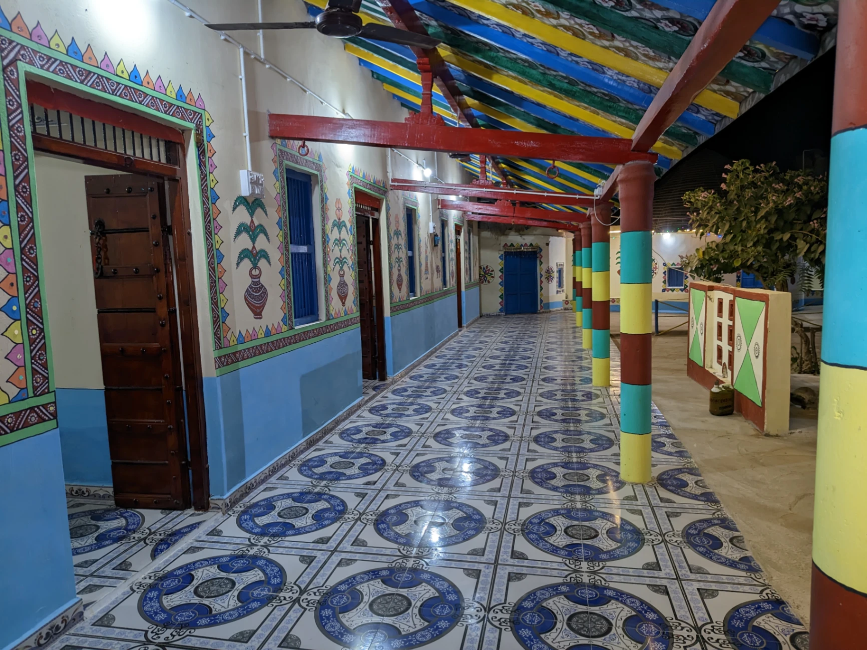 White Land Village stay  courtyard