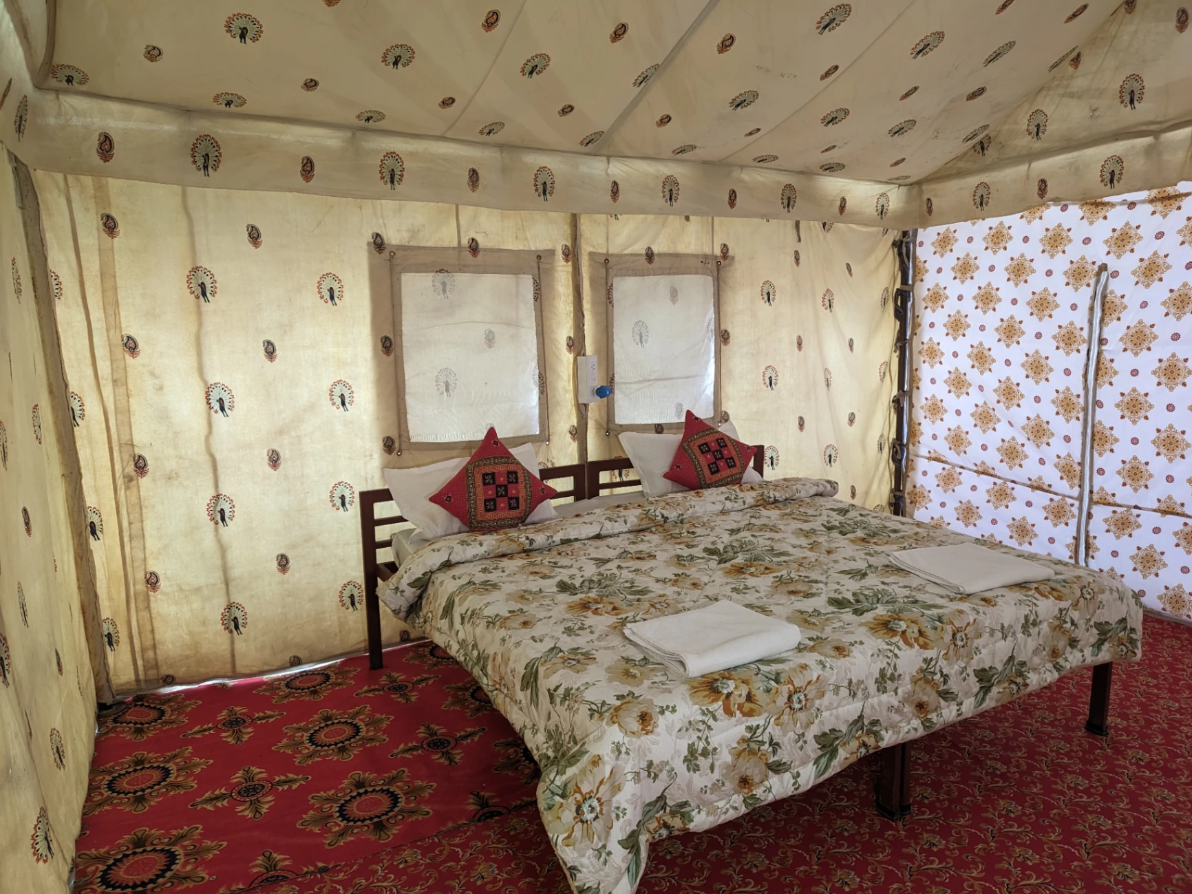 White Thar Camp courtyard