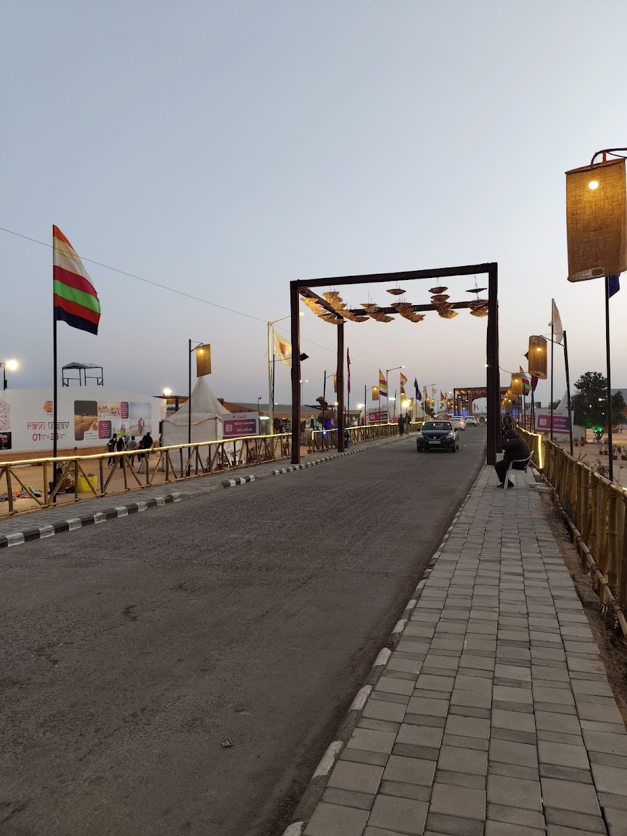 Cultural Programme Stage near Rann star village