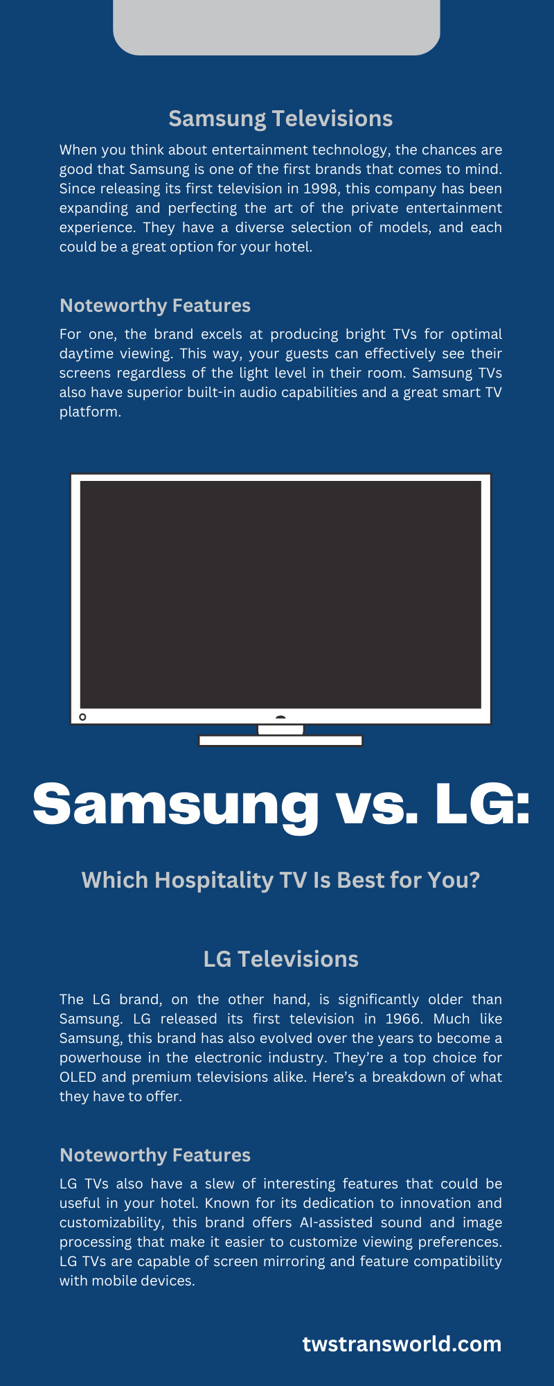 Samsung vs. LG: Which Hospitality TV Is Best for You?
