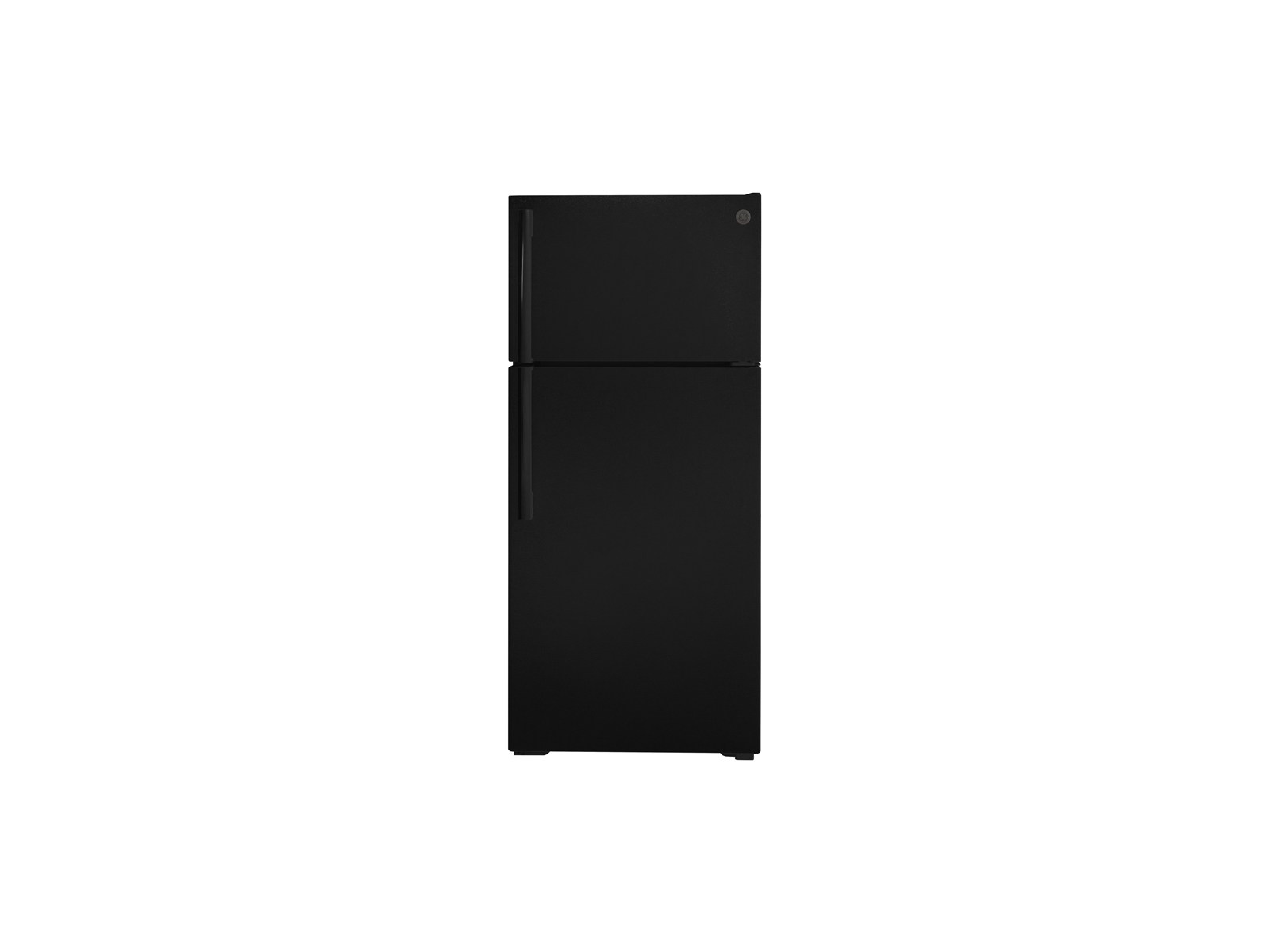 GE 28" 16.6 CU. FT. Top Freezer Refrigerator in Black - GTE17DTNRBB