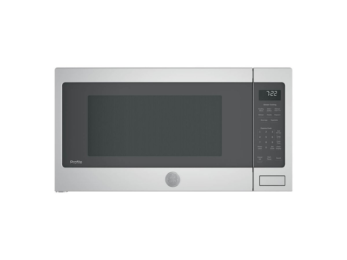 GE Profile 2.2 CU. FT. Countertop Sensor Microwave Oven in Stainless Steel - PES7227SLSS