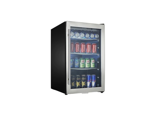 Danby 4.3 CU. FT. Free-Standing Beverage Center, Tempered Glass Door - DBC434A1BSSDD - Image 1