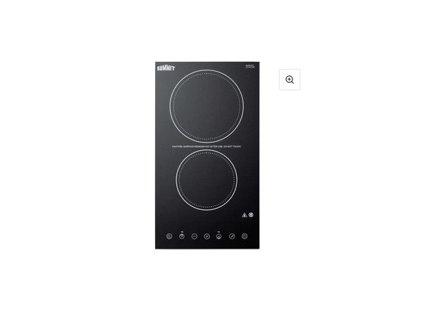 Summit Radiant 2 Burner Cooktop 230V - CR2B23T3B - Image 1