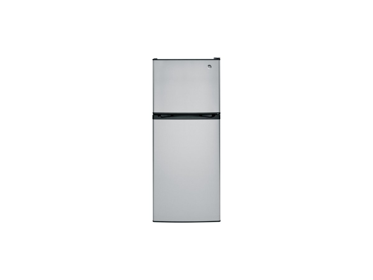 GE ENERGY STAR® 11.6 CU. FT. Top Freezer Refrigerator in Stainless Steel - GPE12FSKSB