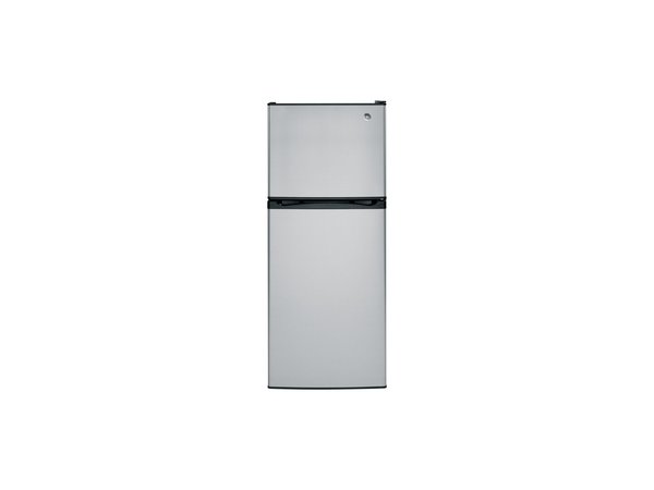 GE ENERGY STAR® 11.6 CU. FT. Top Freezer Refrigerator in Stainless Steel - GPE12FSKSB - Image 1