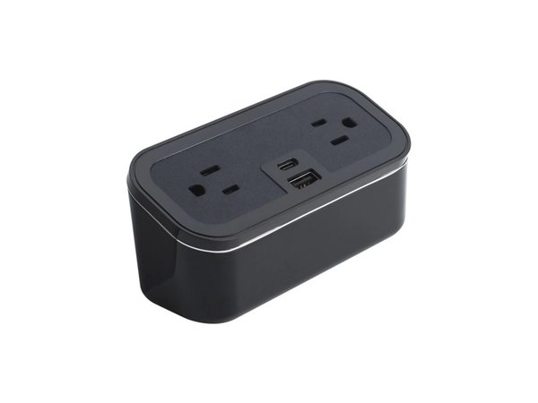 BrandStand CubieMini 2.0 - 2 Power Outlets with 1 USB-A and 1 USB-C Ports - BPECM - Image 1