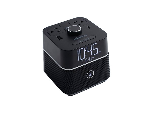 BrandStand CubieBlue Combination Bluetooth Speaker, Power and Alarm - BPEBL - Image 1