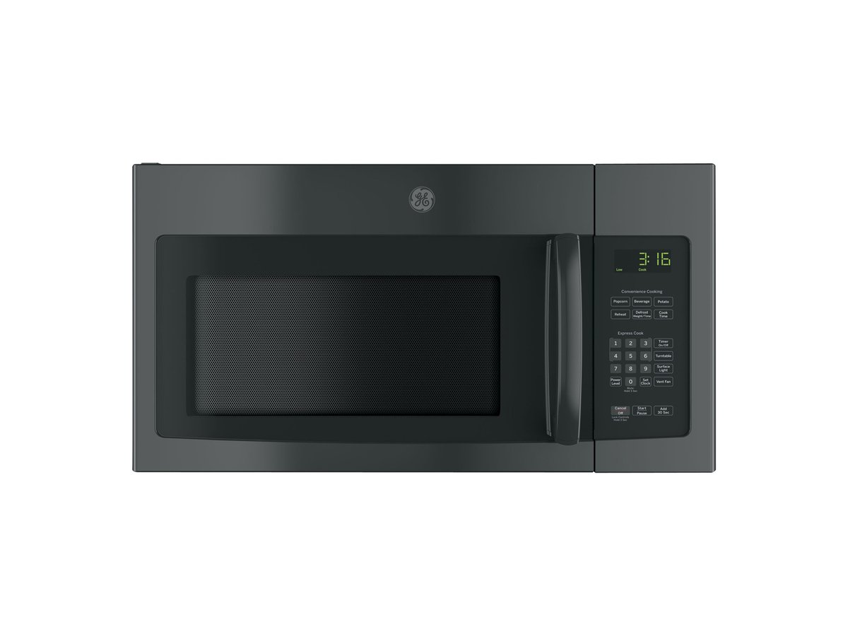 GE 1.6 CU. FT. Over the Range Microwave Oven with Two Speeds in Black - JNM3163DJBB