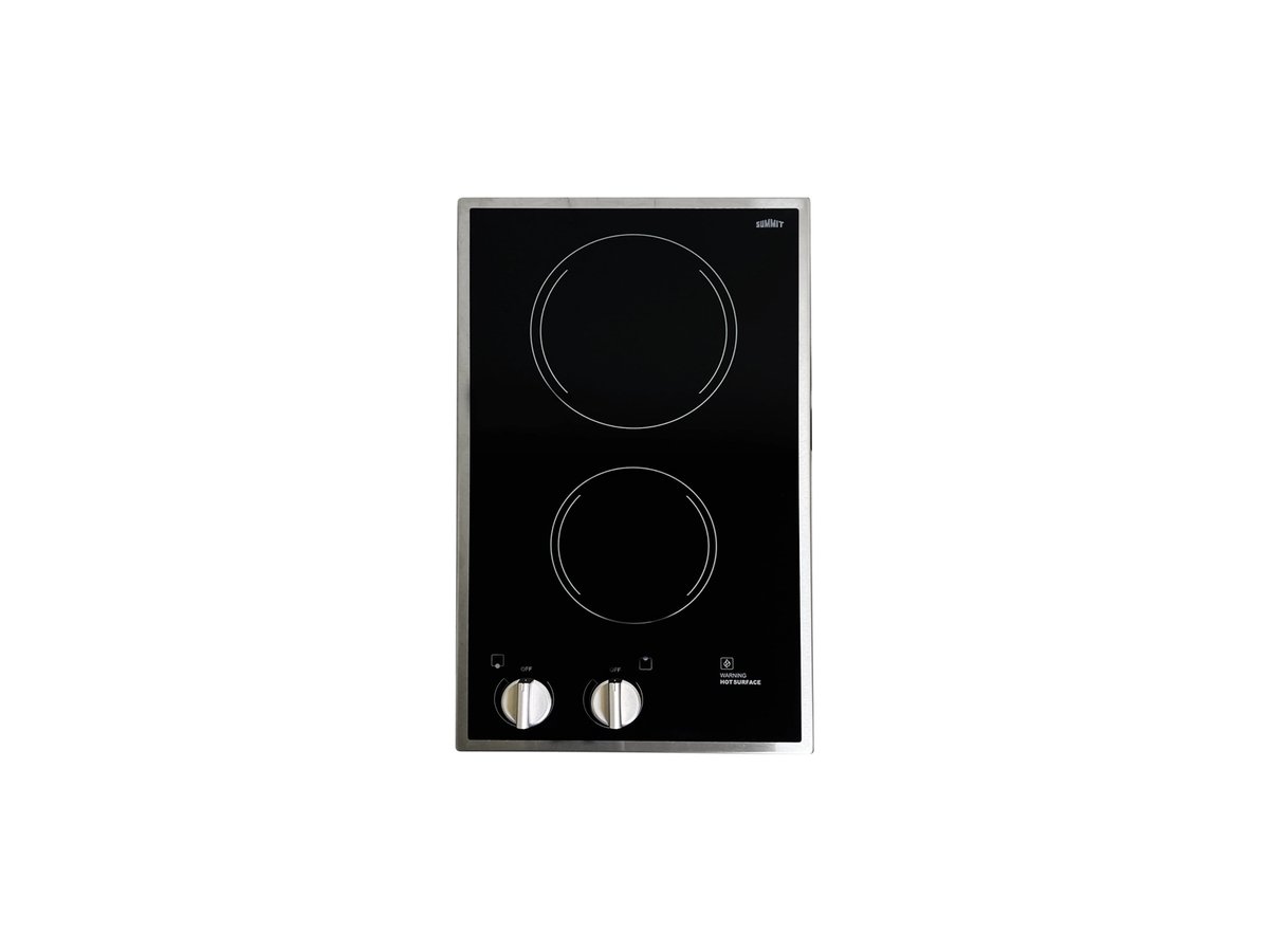 Summit Radiant 2 Burner Cooktop 115V - CR2B12ST