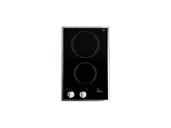 Summit Radiant 2 Burner Cooktop 115V - CR2B12ST - Image 1