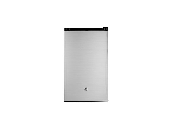GE 4.4 CU. FT. Compact Refrigerator, Energy Star in Clean Steel - GME04GLKLB - Image 1