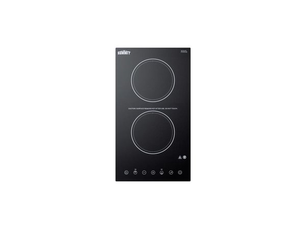Summit Radiant 2 Burner Cooktop 115V - CR2B15T1B - Image 1
