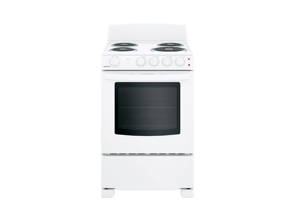 Hotpoint ENERGY STAR 24" Electric Free-Standing Front-Control Range - RAS240DMWW