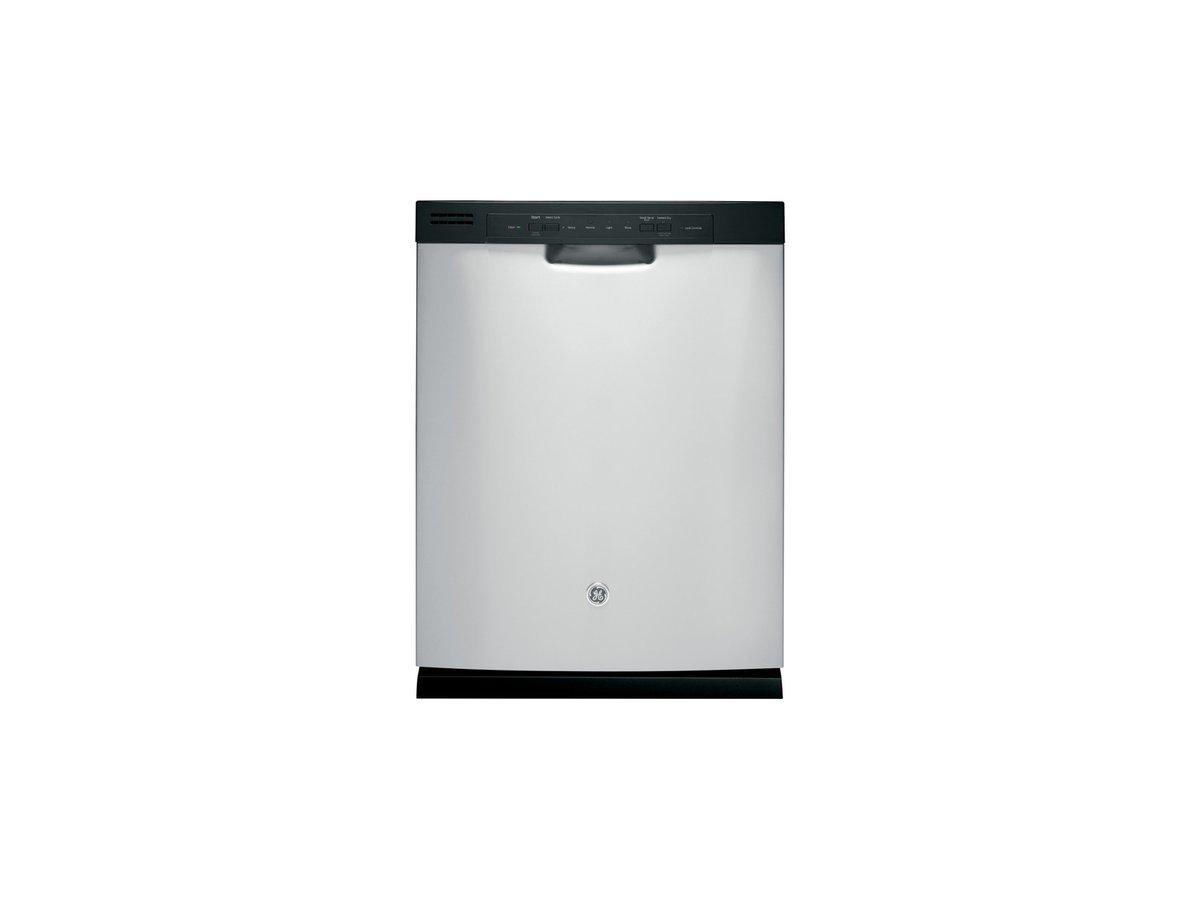 GE Full-Console Dishwasher with Front Controls in Stainless Steel - GDF510PSDSS