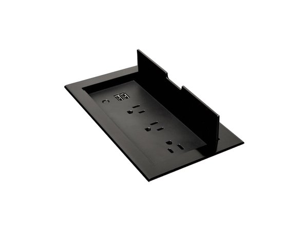 BrandStand CubieFlip offers 3 Power Outlets and 2 USB Charging Ports - BPECFB - Image 1