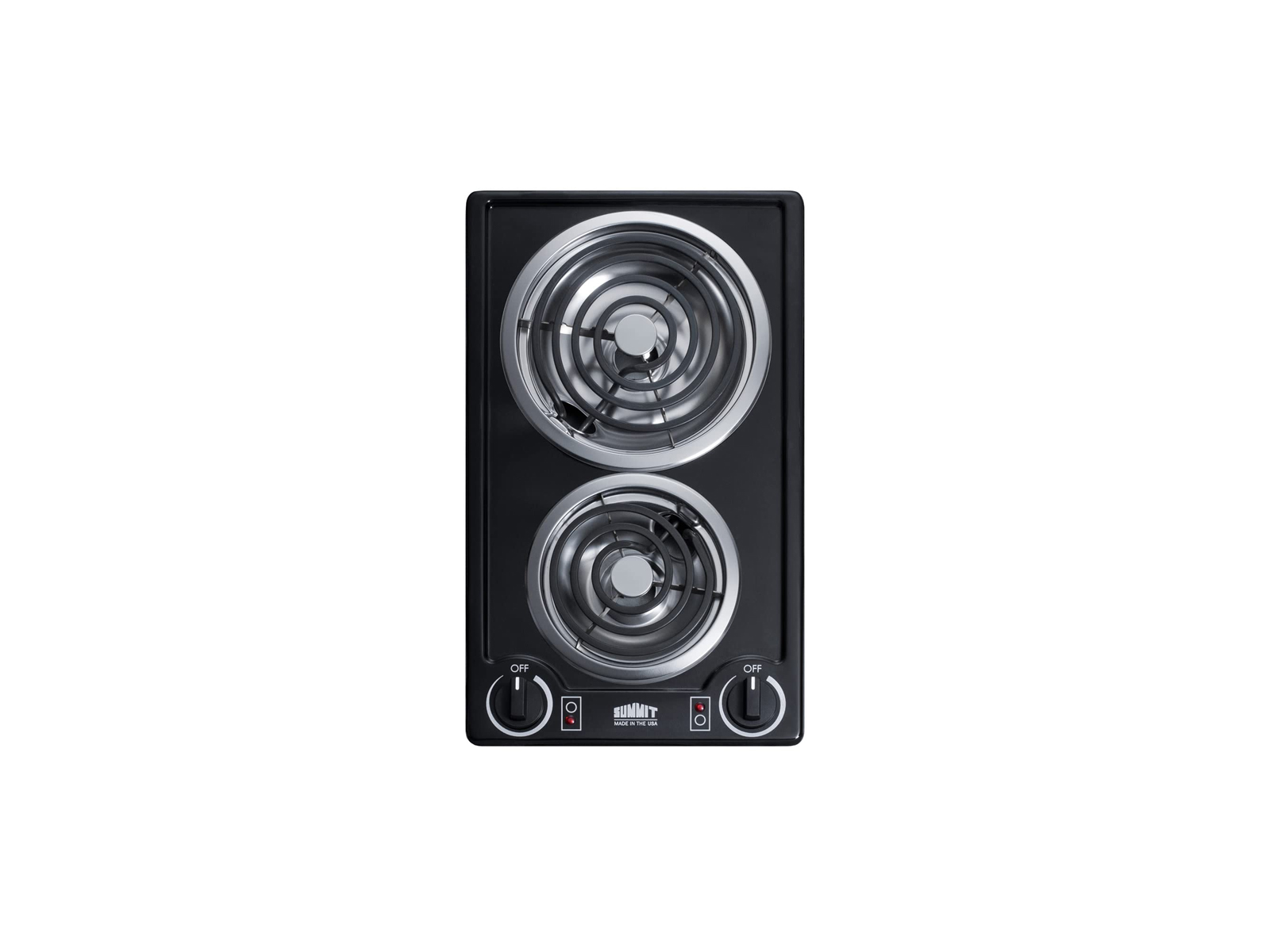 Summit 12" 2 Burner Coil Cooktop 230V - CCE226BL