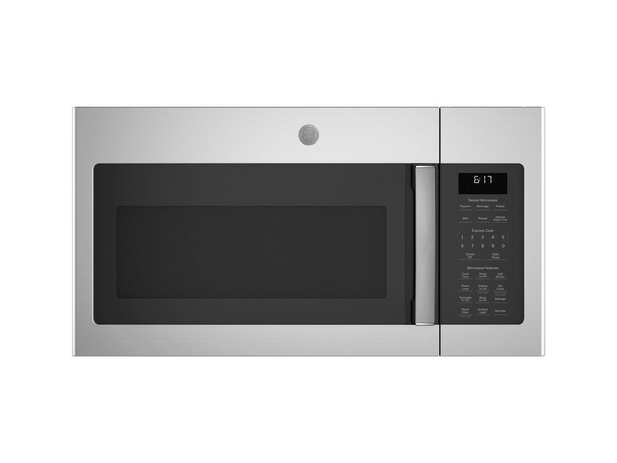 GE 1.7 Cu. Ft. Over-the-Range Sensor Microwave Oven in Stainless Steel - JVM6175SKSS