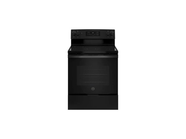 GE 30" 5.3 CU. FT. Free Standing Electric Range with 4 Element Burners in Black - JB645DKBB - Image 1