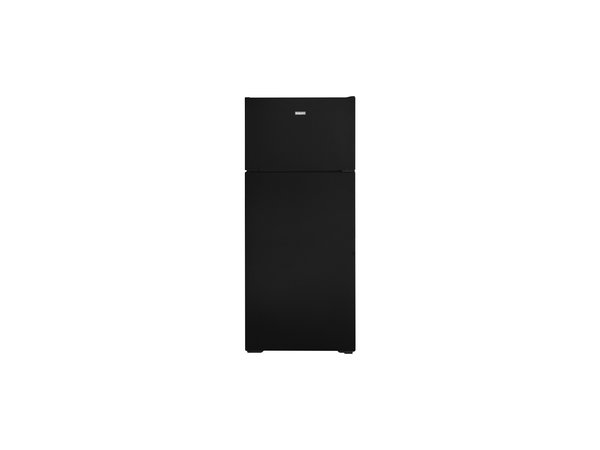 Hotpoint 28" 17.5 CU. FT. Recessed Handle Top Freezer Refrigerator in Black - HPS18BTNR - Image 1