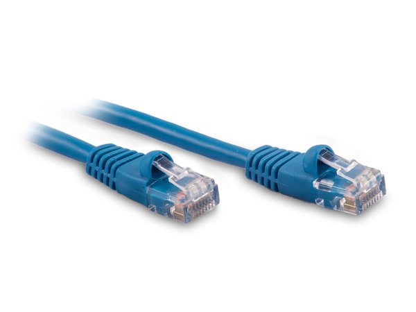 12ft. Cat-6 Snagless Ethernet Cable - Blue - Image 1