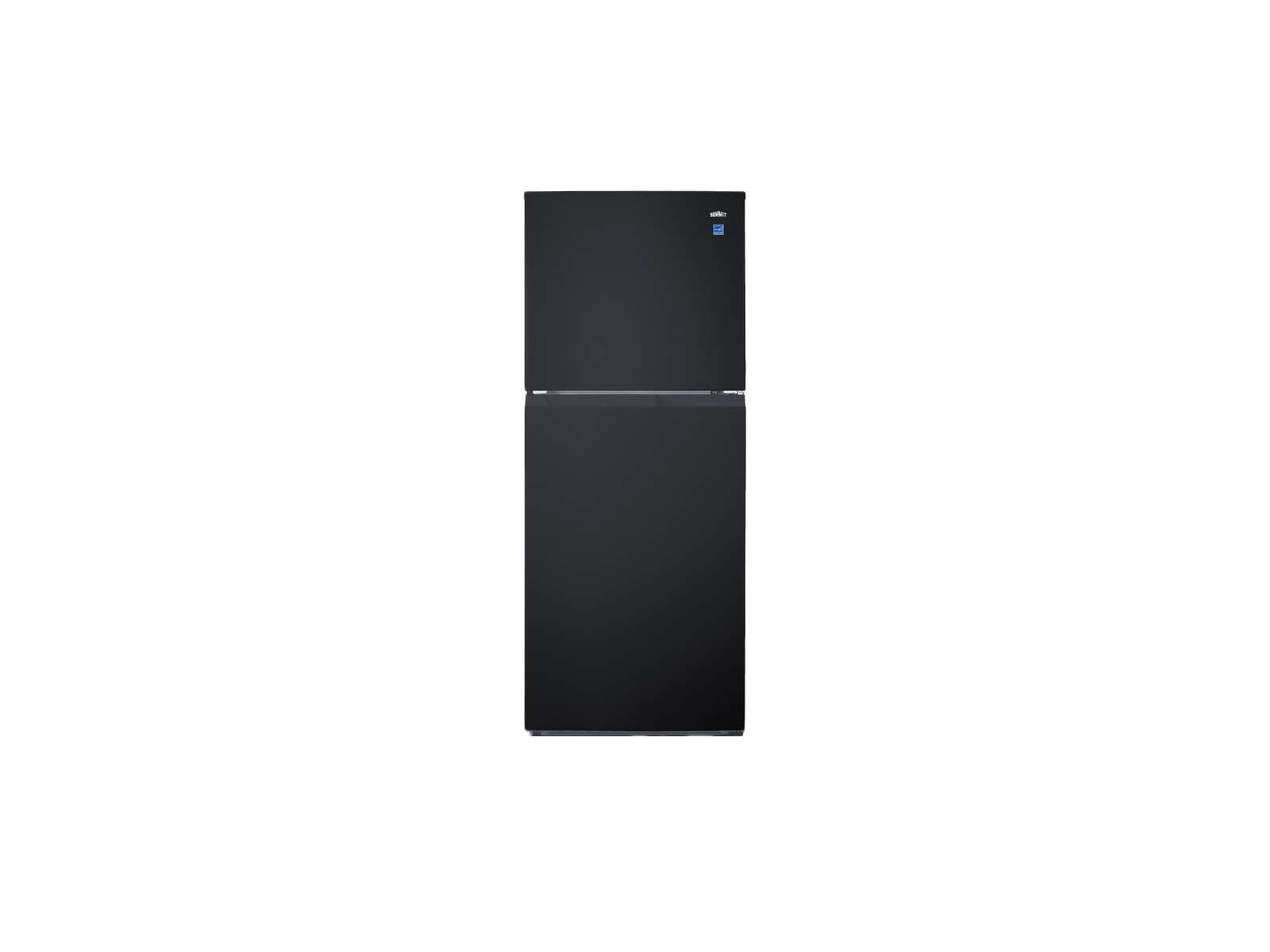 Summit 24" Top Mount Refrigerator-Freezer with Icemaker in Black - FF1087BIM